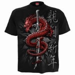 Spiral Direct Unisex Adult Oriental Dragon T-Shirt - XXL