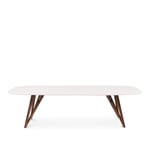 Walter Knoll - Seito Table 2752, Oak White Pigmented, Quartz Stone White, H: 75, L: 240, Br: 108 - Ruokapöytä - Wolfgang C.R. Mezger - Valkoinen - Puu/Kivi