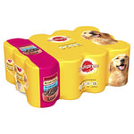 Pedigree Adult - Wet Dog Food - for Adult Dogs - Can Mixed Selection in Loaf - 12 x 400g