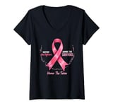 Womens Support The Fighters Admire The Survivors Honor The Taken V-Neck T-Shirt