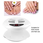 Hot && Cold Air Nail Dryer WarmCool Nail Polish Drying Fan Manicure Tool UK