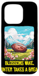 Coque pour iPhone 15 Pro Blossoms se réveille avec le football américain cool pour le printemps