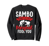 Sambo Girl Female Wrestler Training Sambo Wrestling Sweatshirt