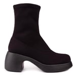 Camper Womens Thelma Tencel Boots - Black Textile - Size UK 4