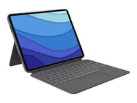 Logitech Combo Touch - Clavier et étui - avec trackpad - rétroéclairé - Apple Smart connector - Pan Nordic - gris - pour Apple 10.9-inch iPad Air (4ème génération, 5ème génération)