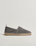 Castañer Pablo Washed Canvas Espadrilles Charcoal