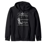 Stepping Into My November Birthday With God's Grace & Mercy Zip Hoodie