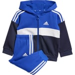 adidas 3-Stripes Hood Joggingsett Barn - Blå - str. 86