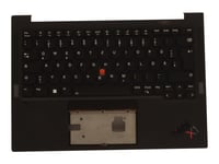 Chicony - Ersättningstangentbord För Bärbar Dator - Med Trackpoint - Bakgrundsbelyst - Tysk - Med Övre Skydd - För Thinkpad X1 Carbon Gen 10 21Cb, 21Cc