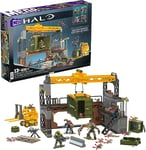 MEGA Halo Infinite Toys Building Set for Kids, Floodgate Firefight with 634 Pieces, 4 Poseable Micro Action Figures and Accessories, Gift Ideas, HNC59,Multi-coloured,Medium