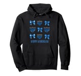 Cute Coquette Bow Menorah Happy Hanukkah Jewish Chanukah Pullover Hoodie