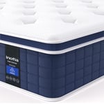 Inofia Matelas 180×200cm Ace Hybrid Firm Matelas 23cm H4 Ferme avec Souffle à Mémoire de Forme et Ressorts Ensachés Indépendants, 7 Zones Ergonomique, Confort Extra pour Adultes et Enfants