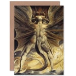 William Blake Red Dragon Woman Clothed Sun 1805 Greetings Card Plus Envelope Blank inside