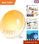 Sunrise Alarm Clocks, Wake Up Light with Sunrise/Sunset Simulation Dual Alarm...