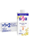 SMA PRO Follow On Baby Milk, Ready To Drink, 6 Months+, 200 ml (Pack of 12)