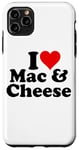 Coque pour iPhone 11 Pro Max I LOVE COEUR MAC ET FROMAGE MACARONI N CHEESE