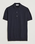 John Smedley Adrian Slim Fit Sea Island Polo Navy