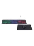 Gembird KBS-UML-01 - keyboard mouse and mouse pad set - US - Keyboard, mouse and mouse pad set - Amerikansk engelsk - Sort