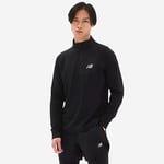 New Balance Heat Grid Half Zip Trøye Svart | Lett, Pustende & Komfortabel til Løping