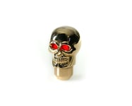 Växelspak Skull-Gold LED Red-eye