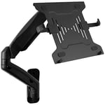 VIVO MOUNT-V001GL Support Mural à Bras étendu pneumatique réglable en Hauteur pour Ordinateur Portable, Plateau articulé pour Ordinateur Portable de 10 à 15,6", Noir