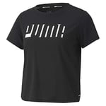 PUMA Train Logo SS tee T-shirt, Women, 1, XS