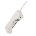 (White) Retro Mobile Phone 80'S 90'S Old Fashioned Portable Brick Cell