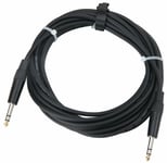 Cable Professionnel de Jack Stereo 6.3mm Guitare Basse Batterie Electronique 6m