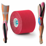 UP 5cm x 5m Red Pre-Cut Athletic Sports Injury Muscle Rehab Kinesiology Tape