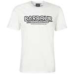 Barbour International T-Shirt Blanc Rowley MTS1132 T-Shirt Maxi Imprimé