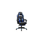 Gaming Chair Skrivbordsstol med fotstöd, kontorsstol med nackstöd och svankkudde, höjdjusterbar, ergonomisk, 90-135° lutningsvin