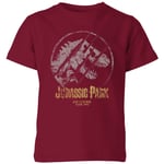 Jurassic Park Lost Control Kids' T-Shirt - Burgundy - 5-6 Years - Burgundy