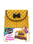 Shimmer N Sparkle Cosmetic Backpack Gold Patterned SHIMMER N SPARKLE