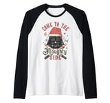 Star Wars Christmas Darth Vader Come To The Naughty Side Manche Raglan