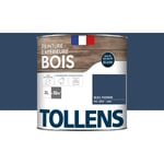 Tollens - Peinture extérieure bois 2 en 1 - Ultra Résistante Satin - Bleu Marine - 2L=32m2