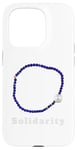 Coque pour iPhone 15 Pro Bracelet Bleu Mouvement Solidarité Tendance Femmes Droits 4B