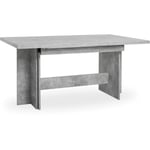 Table de salon extensible 160 x 90 cm ciment - Lipari