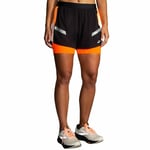 Brooks running Run Visible 4” 2In1 Short 2.0 Femme Noir