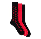 Boss Trois Paire De Chaussettes Homme En Boîte Cadeau Red Taille Unique 5050172