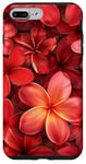 iPhone 7 Plus/8 Plus Red Frangipani Flowers Plumeria Flower Pretty Garden Hawaii Case