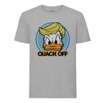 T-Shirt Homme Col Rond Donald Trump - Quack Off Parodie Film Président Anime