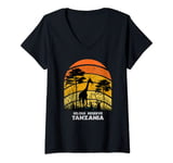 Womens Selous Reserve, Tanzania Safari National Park Game Reserve V-Neck T-Shirt