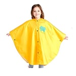 Wetry Poncho Pluie Enfant Cape de Pluie Manteau Imperméable Fille Garçon Veste Anti Pluie Léger Respirant et Réutilisable pour 75-170cm