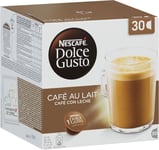 Nescafe Dolce Gusto Café Au Lait Coffee Pods Pack of 3 Total 90 Capsules