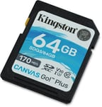 Kingston Microsdxc 64GB Canvas Select Plus Canvas Go Plus 170M C10 UHS-I U3 V30