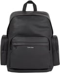 Calvin Klein Sac à Dos Homme avec Compartiment pour Ordinateur Portable, Noir (Ck Black Pebble), Taille Unique