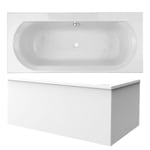 Baignoire droite 180 x 80 JACOB DELAFON Elise - Acrylique - Blanc - Pieds Quick clip