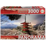 Puzzle panoramique EDUCA 3000 pieces - Mont Fuji et Pagode - Paysage et natur...