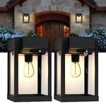 tekstap Lampe Murale Solaire Extérieur avec Détecteur de Mouvement, 3 Mode IP65 Imperméable à l'eau Lumière Murale, Appliques d'extérieur lumineuses pour le jardin, le patio, l'allée et la clôture