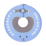 Mambobaby B510 Icke-uppblåsbar baby flytring nackring huvud flytring simring leksaker simtränare för bl blue Medium Size for 0-6 Months